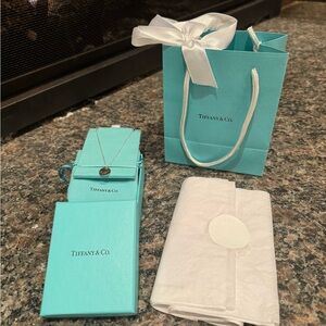 Tiffany & Co. Silver “A” Pendant Necklace